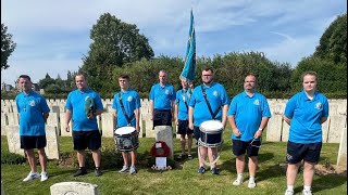 Rathcoole Protestant Boys FB Paying Homage to Acting Corporal William Pennie 2024 [upl. by Mark]