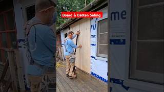 Installing Board amp Batten Siding Siding sidingcontractor hometips homerepair carpentry diy [upl. by Cyrie266]