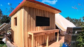 Building the Shed  Part 3 Cladding and Finishing Touches  Off Grid Living Part 7 [upl. by Menedez]