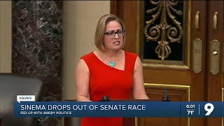 Sen Sinema will not run for reelection [upl. by Adnilreh13]