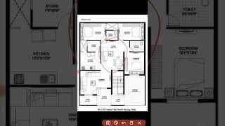 40 X 50 House Plan North Facing Ground Floor [upl. by Ahsenad750]