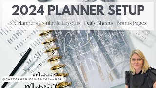 My 2024 Planner Setup  How I Use EIGHT Planners [upl. by Norraf]