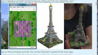 Mineways Demo Minecraft to Shapeways [upl. by Ellesor945]