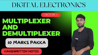 Multiplexer And Demultiplexer in digital electronics  JayCodingClasses [upl. by Nitsua]