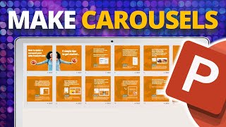 How to Make a Carousel in PowerPoint 🔥PHOTO TIPS [upl. by Alakcim]