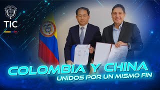 Colombia y China firman Memorando de Entendimiento para impulsar la cooperación en el sector TIC [upl. by Emyle260]