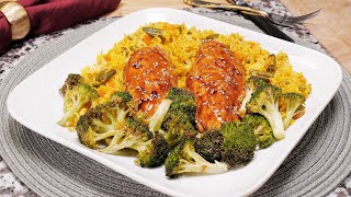 Teriyaki Chicken Broccoli amp Rice NinjaFoodi easyteriyakichicken [upl. by Starlin]