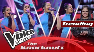 Hansi Shalika  Hankithi Kawana හංකිති කවනා  The Knockouts  The Voice Sri Lanka [upl. by Emelia]