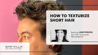 How to Texturize Short Hair [upl. by Anirtap286]