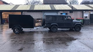 Box trailer conversion camper trailer overland off road [upl. by Ellerey]