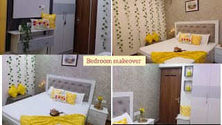 Bedroom decoration idea  Low budget  Bedroom makeover Diwali decoration ideas  Diwali decoration [upl. by Oznerol411]