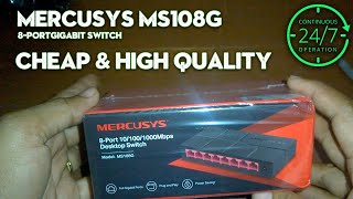 Mercusys MS108G 8 Port Gigabit Switch Review Pinakamura at Matibay na router Switch [upl. by Ilona294]