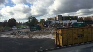 Demolition of Wollaston car salon Northampton [upl. by Klarika]