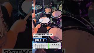 How to Play Toxicity Drum Fills 🎶 SOAD Drum Lesson ToxicityDrumLesson SystemOfADown DrumTutorial [upl. by Reitrac]