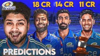 PREDICTING MUMBAI INDIANS 2025 MEGA AUCTIONS RETENTIONS [upl. by Ethelinda908]