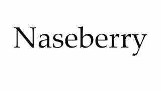 How to Pronounce Naseberry [upl. by Ynehteb]