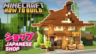 Minecraft How To Build A Japanese Shop [upl. by Esyli]