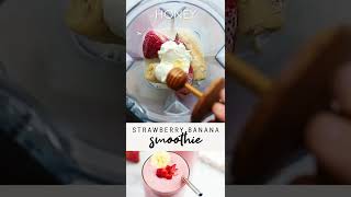 Easy  Healthy Strawberry Banana Smoothie [upl. by Rayner]