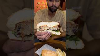 Best ever mushroom burger foodie foodblogger foodreview subscribe [upl. by Tomasine]