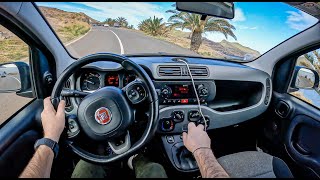 2019 Fiat Panda 12 69HP Madeira  POV Test Drive 1135 Joe Black [upl. by Izy703]