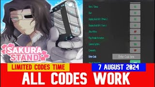 NEW CODES Primera Espada Sakura Stand ROBLOX  LIMITED CODES TIME  AUGUST 7 2024 [upl. by Ajam]