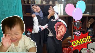 DRAMA IBU HAMIL KAK GITA MELAHIRKAN BAYI TERIKAT [upl. by Breanne]