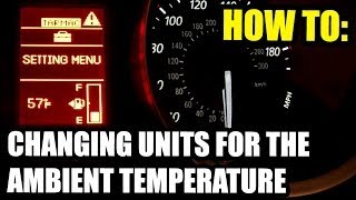 How To Change Outside Temperature Units on Mitsubushi display screens [upl. by Onaled]