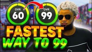 INSTANT 99 OVERALL GLITCH NBA 2K25 100K XP AN HOUR METHOD TO GO FROM 60TO 99 IN 1 DAY AFTER PATCH1 [upl. by Asenev]