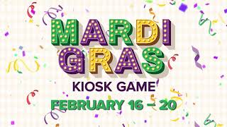 Mardi Gras Kiosk Game Promotion FEBRUARY 2024  Potawatomi Casino Hotel Milwaukee [upl. by Iblehs]