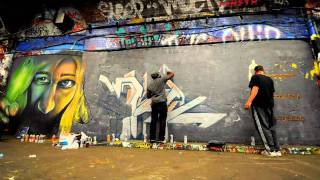 Shiz and Brisk graffiti timelapse [upl. by Rye]