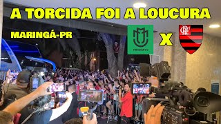 De arrepiar a torcida do Mengão deu Show na chegada do Flamengo em Maringá estreia Copa do Brasil [upl. by Aleemaj666]