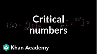 Finding critical points  Using derivatives to analyze functions  AP Calculus AB  Khan Academy [upl. by Georgeanne]