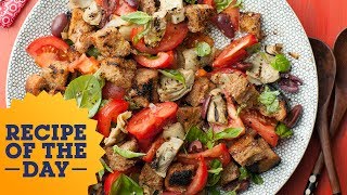 Recipe of the Day Giadas Italian Panzanella Salad Everyday Italian  Food Network [upl. by Dietrich]