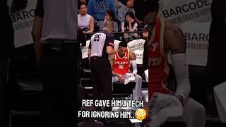 Dejounte Murray got a tech for ignoring the ref [upl. by Hoffer]