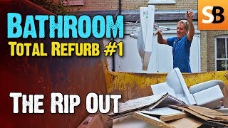 Bathroom Renovation 1  Demolition amp Rip Out [upl. by Nwahsuq]