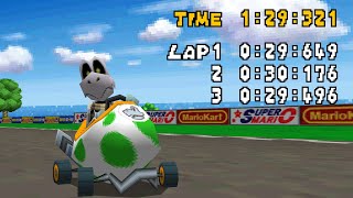 Mario Kart DS  Mario Circuit 129321 NonPRB World Record  Taiga [upl. by Hallvard]