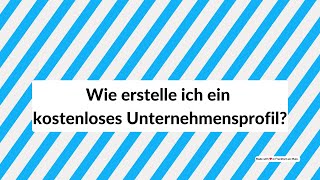 Wie erstelle ich ein kostenloses Unternehmensprofil auf Konii [upl. by Stella576]