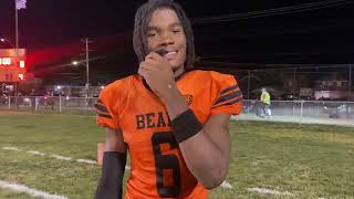 Clairton WRDB Zaemear Correll talks blowout win over Greensburg Central Catholic and more [upl. by Euqenimod]