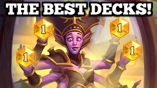 The FIVE BEST decks to hit LEGEND in Standard and Wild after the nerfs [upl. by Jephum43]