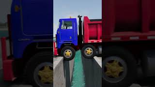 Truck vs Speedbumps  BeamNG Drive beamngdrive beamngdrivecrashes beamngcrashes beamng trucks [upl. by Necyla]