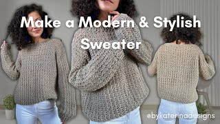 Discover the Magic of Crochet Easy Oversized Sweater for All Skill Levels [upl. by Tterej]