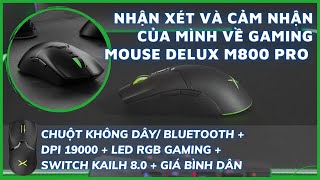 Cảm nhận về Delux M800 PRO Paw 3370 19000 dpi không dây như thế nào [upl. by Stoddard661]