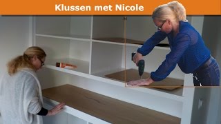 Nicole bouwt grote kledingkast in slaapkamer  Builtin wardrobe [upl. by Ardnauqal]