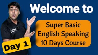 Day 1  Super Basic English Speaking Course  Sartaz Classes [upl. by Getter]