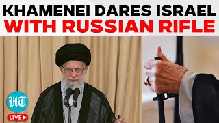 Iran Planning Another Attack Khamenei With Russian Rifle Dares Israel Ahead Of Oct 7 Anniversary [upl. by Denbrook]