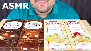 ASMR Ferrero Rocher Chocolate Bars amp Raffaello Chocolate Bars Eating Mukbang Eating Show [upl. by Atirat]