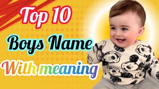 Unique Muslim boys name New name for boys  Muslim boys name  name info hub [upl. by Nonnahsed]