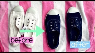 HOW to DYE your SHOES EASIEST WAY [upl. by Musetta]