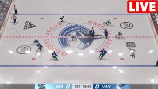 LIVE NOW  Vancouver Canucks vs Seattle Kraken  4th Oct 2023  NHL Full Game Highlights NHL 24 [upl. by Talmud]