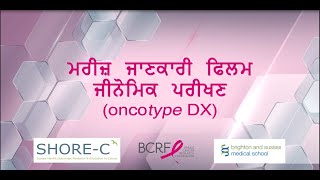 Understanding your Oncotype DX test result A short patient information film Punjabi [upl. by Fletcher]